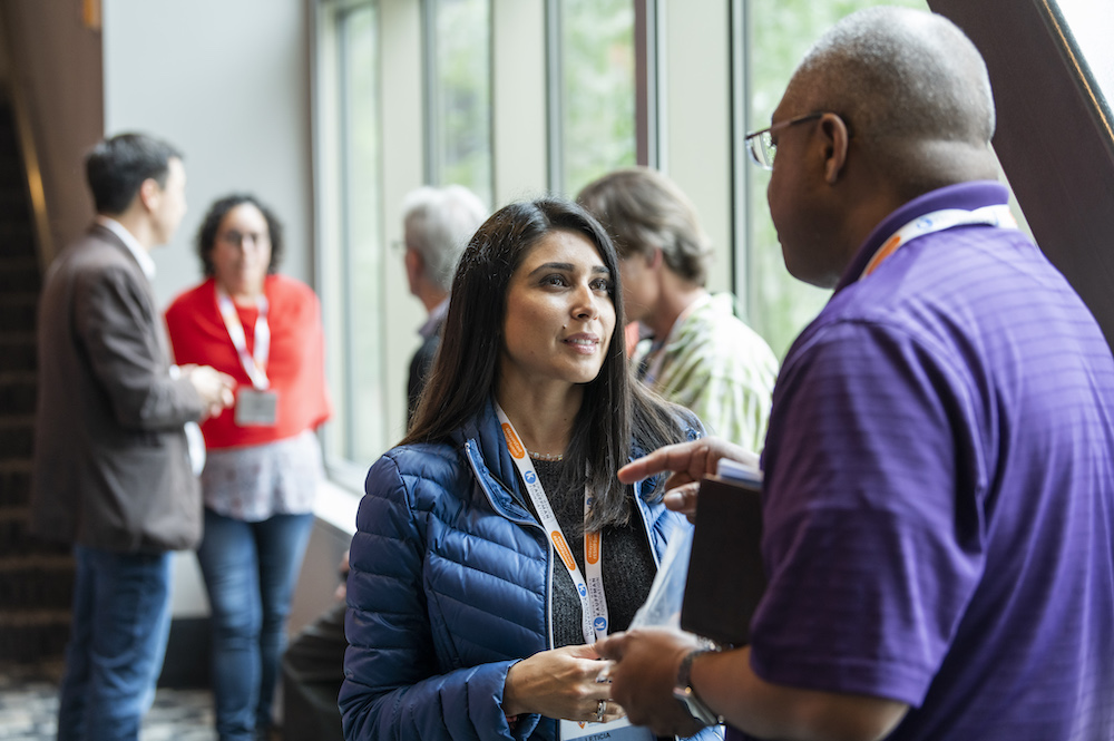 Ecosystem builders talking between Summit sessions